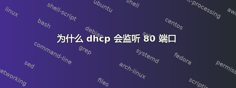 为什么 dhcp 会监听 80 端口