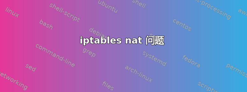 iptables nat 问题