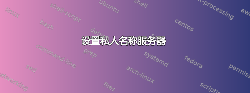 设置私人名称服务器