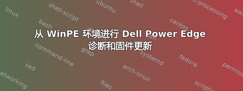 从 WinPE 环境进行 Dell Power Edge 诊断和固件更新