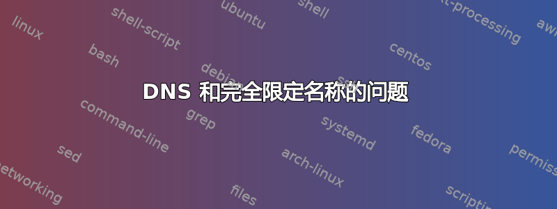 DNS 和完全限定名称的问题