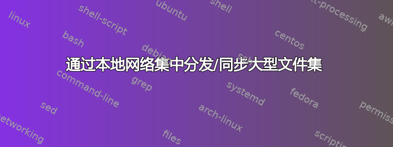 通过本地网络集中分发/同步大型文件集