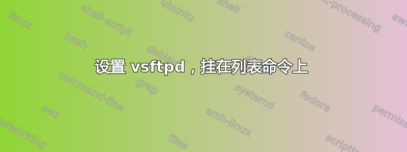 设置 vsftpd，挂在列表命令上