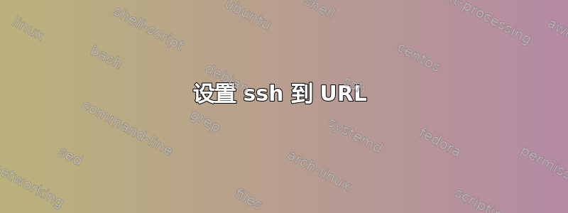 设置 ssh 到 URL