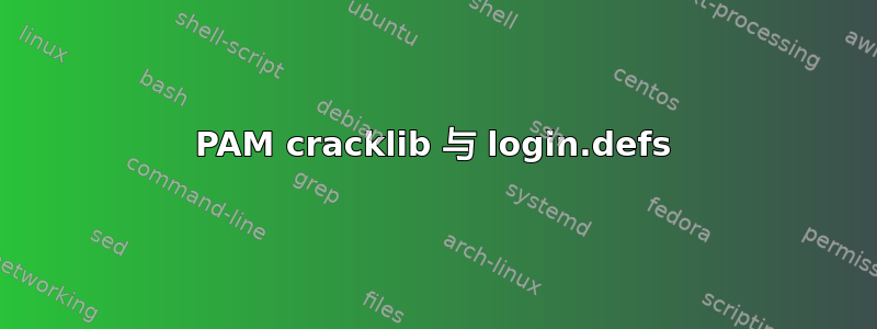 PAM cracklib 与 login.defs