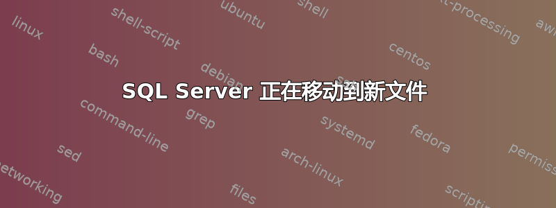 SQL Server 正在移动到新文件