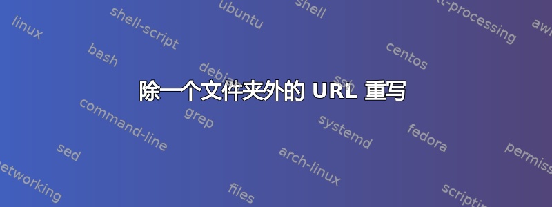 除一个文件夹外的 URL 重写