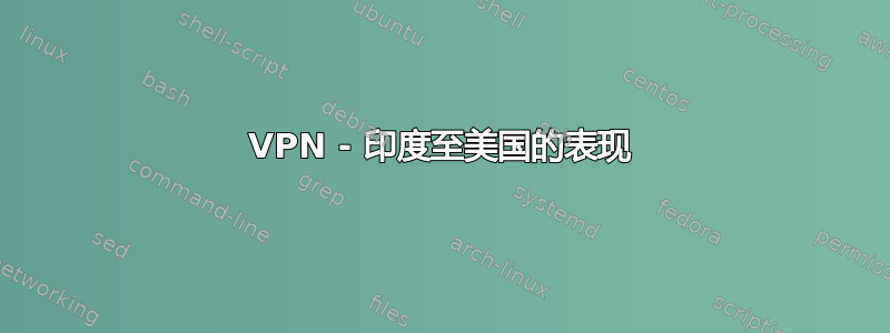 VPN - 印度至美国的表现