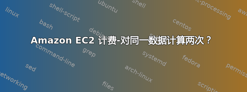 Amazon EC2 计费-对同一数据计算两次？