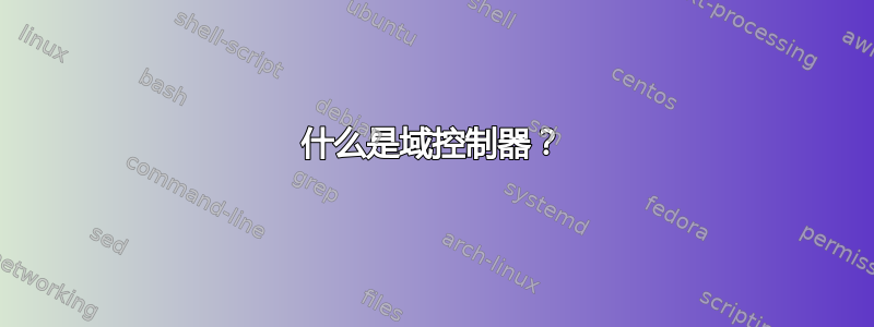 什么是域控制器？