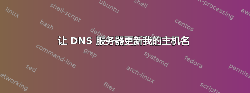 让 DNS 服务器更新我的主机名