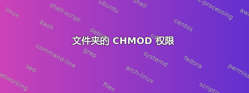 文件夹的 CHMOD 权限