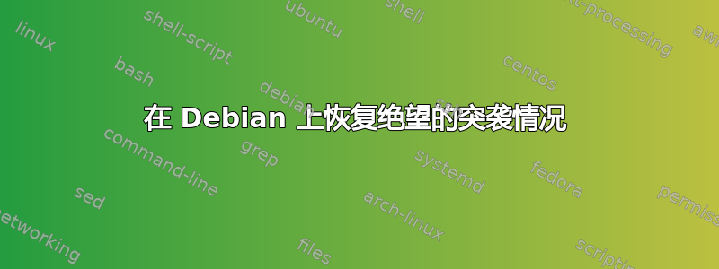 在 Debian 上恢复绝望的突袭情况