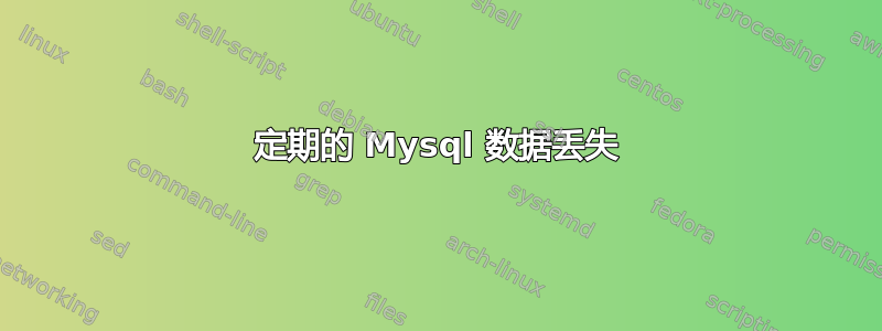 定期的 Mysql 数据丢失