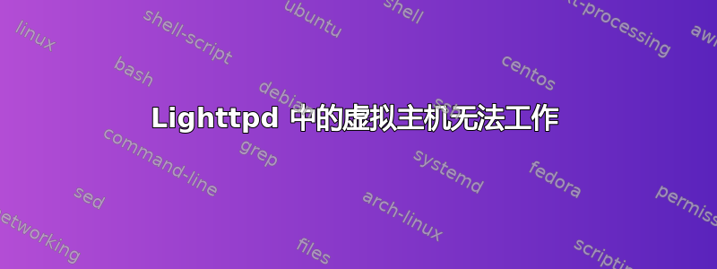 Lighttpd 中的虚拟主机无法工作