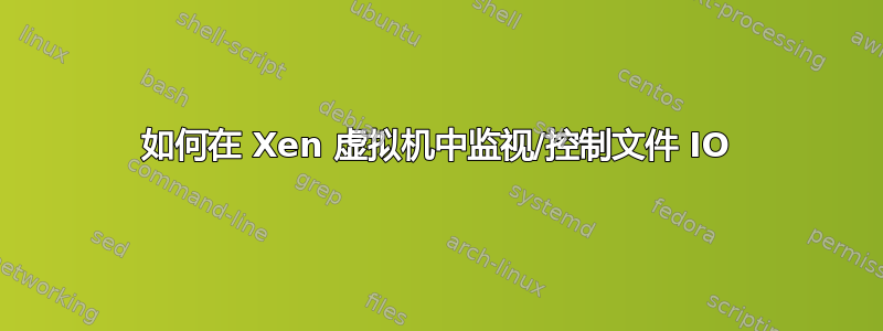 如何在 Xen 虚拟机中监视/控制文件 IO