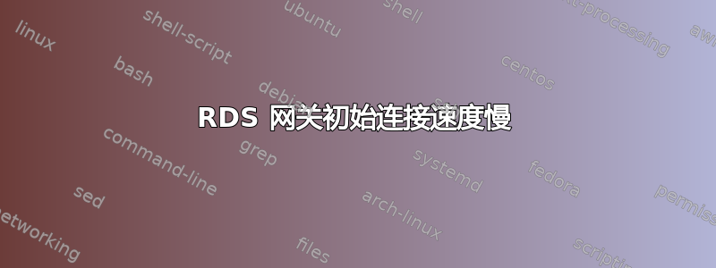 RDS 网关初始连接速度慢