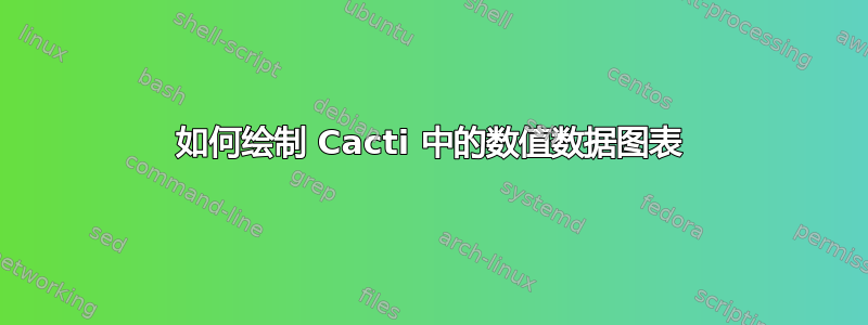 如何绘制 Cacti 中的数值数据图表