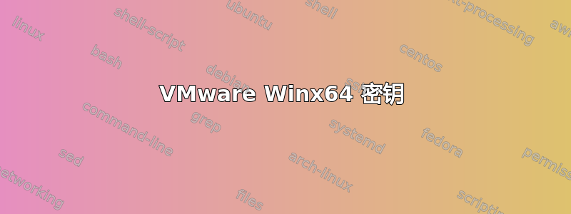 VMware Winx64 密钥