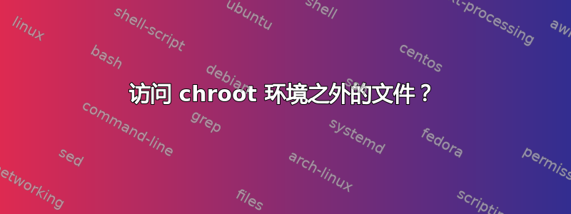 访问 chroot 环境之外的文件？