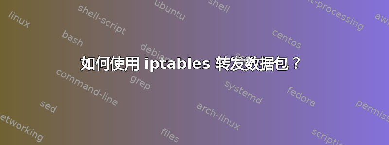 如何使用 iptables 转发数据包？