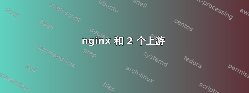 nginx 和 2 个上游