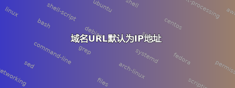 域名URL默认为IP地址