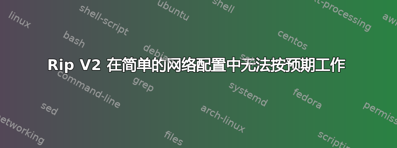 Rip V2 在简单的网络配置中无法按预期工作