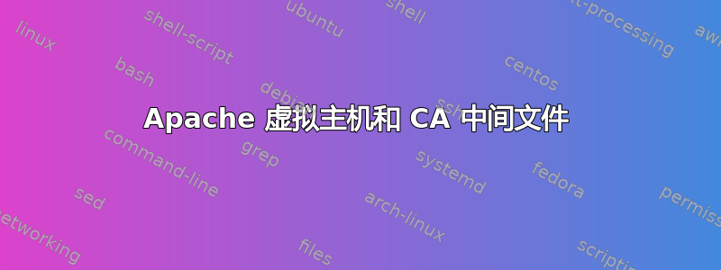 Apache 虚拟主机和 CA 中间文件