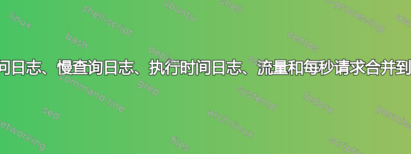 错误日志、访问日志、慢查询日志、执行时间日志、流量和每秒请求合并到一个工具中？