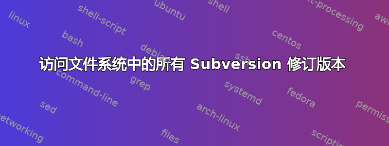 访问文件系统中的所有 Subversion 修订版本