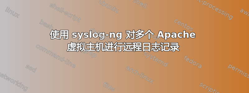 使用 syslog-ng 对多个 Apache 虚拟主机进行远程日志记录