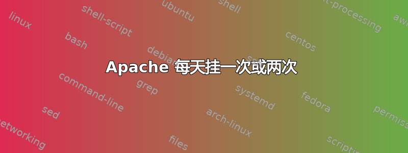 Apache 每天挂一次或两次