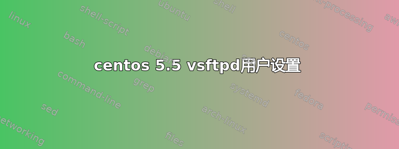 centos 5.5 vsftpd用户设置