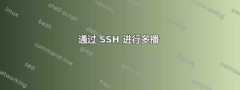 通过 SSH 进行多播