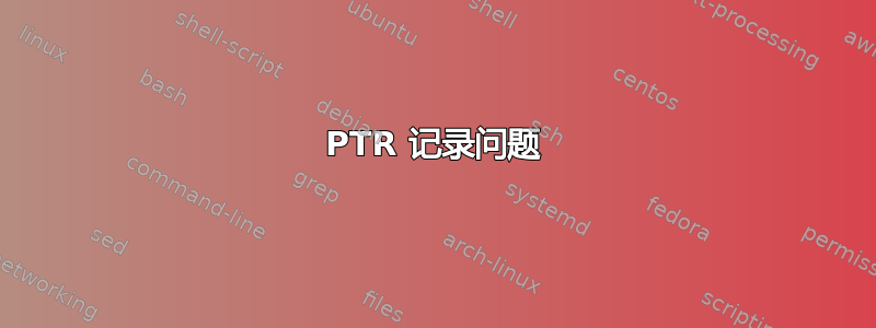 PTR 记录问题