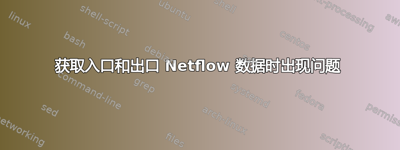 获取入口和出口 Netflow 数据时出现问题