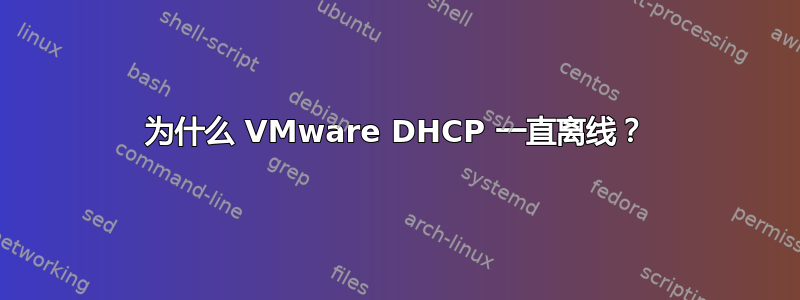 为什么 VMware DHCP 一直离线？