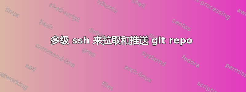 多级 ssh 来拉取和推送 git repo