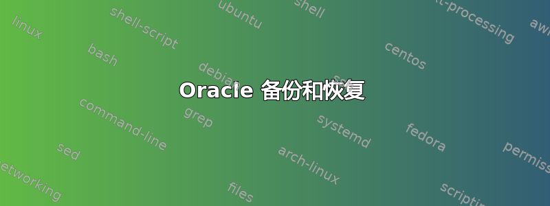 Oracle 备份和恢复