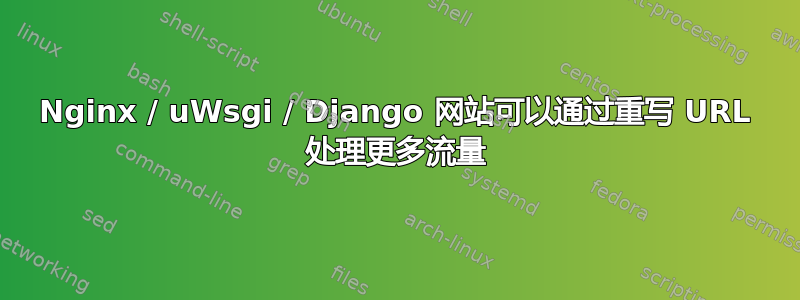 Nginx / uWsgi / Django 网站可以通过重写 URL 处理更多流量