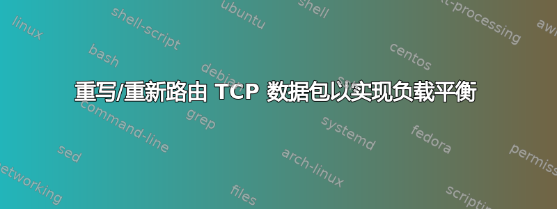 重写/重新路由 TCP 数据包以实现负载平衡