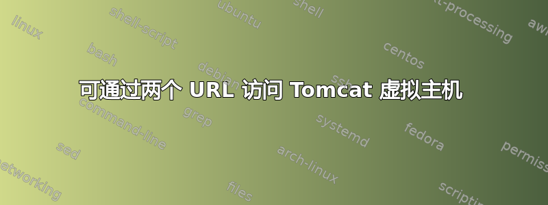 可通过两个 URL 访问 Tomcat 虚拟主机