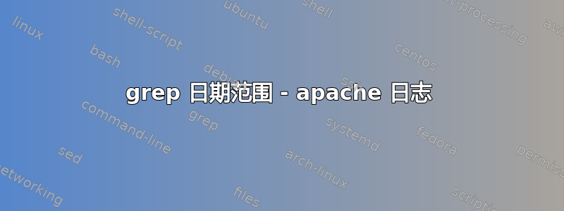 grep 日期范围 - apache 日志