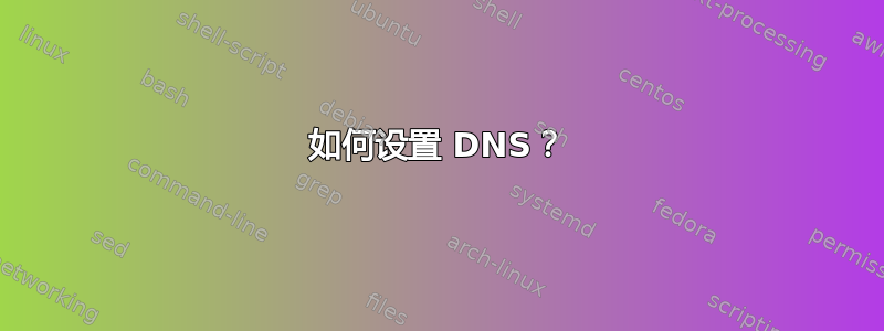 如何设置 DNS？