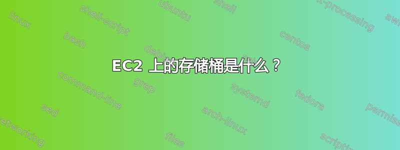 EC2 上的存储桶是什么？