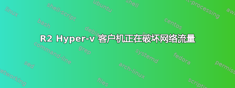 2008 R2 Hyper-v 客户机正在破坏网络流量