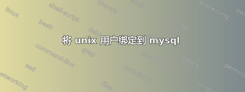 将 unix 用户绑定到 mysql