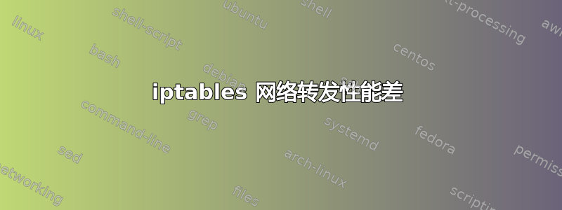 iptables 网络转发性能差