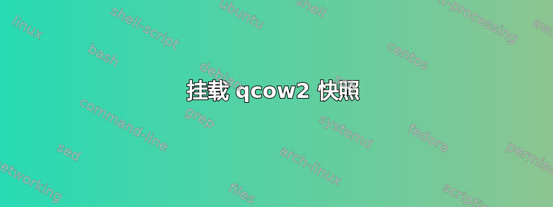 挂载 qcow2 快照